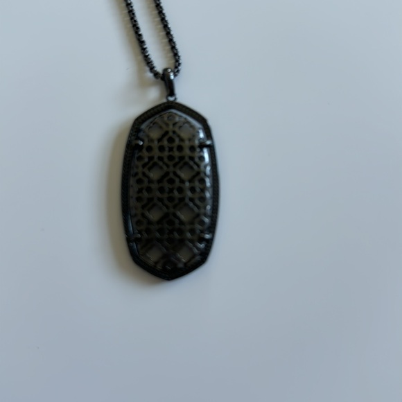 Kendra Scott Bolo Necklace - Gunmetal NWOT - Picture 2 of 6